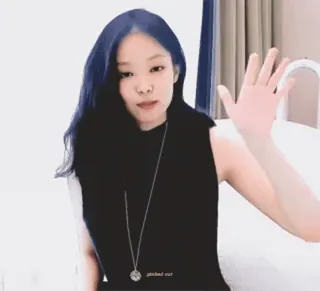 🌟 Jennie pinked out Kポップ, アイドル, 歌手, ジェニ, Blackpink, セレブ, 波 whatsapp sticker