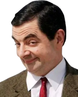 😏 Mr. Bean diễn viên hài, diễn viên, người Anh, chân dung telegram sticker