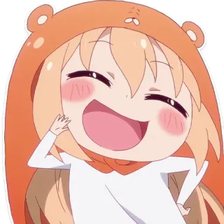 😃 Umaru Doma Himouto! Umaru-chan anime, manga, umaru, himouto umaru-chan, cute, kawaii, happy telegram sticker