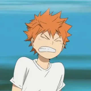 ☀️ Hinata Shoyo Haikyuu!! anime, haikyuu, hinata shoyo, character, orange hair telegram sticker