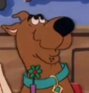 😇 Scooby-Doo cartoon, dog, animal, Scooby-Doo telegram sticker