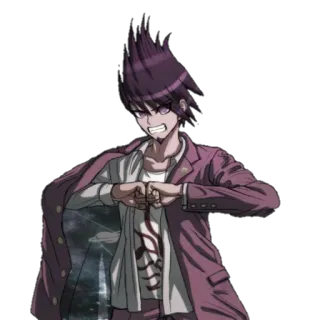 😤 Kaito Momota Danganronpa V3: Killing Harmony Anime, Postać, Kaito Momota, Danganronpa, Danganronpa V3 whatsapp sticker