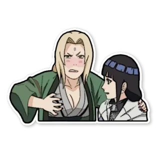 😰 Tsunade Naruto Anime, Tsunade, Ninja, Personaggio, Hinata telegram sticker