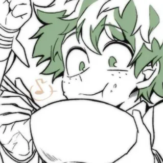 😳 Izuku Midoriya My Hero Academia Anime, Manga, Deku, My Hero Academia, Manger, Chibi whatsapp sticker