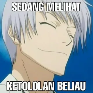 🗿 SEDANG MELIHAT
KETOLOLAN BELIAU Anime, Meme, Engraçado, Legenda, Humor telegram sticker