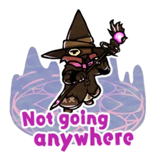 😤 Not going anywhere 魔法使い, 魔法, ファンタジー, 呪文, アニメ telegram sticker