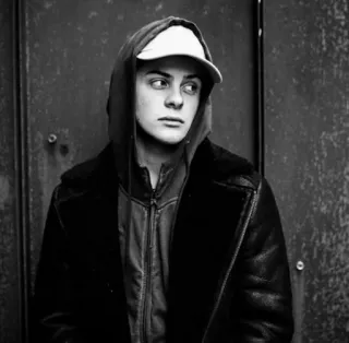 🃏 person, hoodie, jacket, portrait, young man, casual telegram sticker