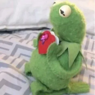 😍 Kermit Kermit, Muppet, Rana, Corazón, Amor telegram sticker