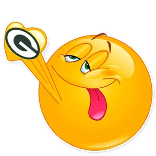 ❤ emoji, green bay packers, football, sport telegram sticker