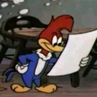 🙂 Woody Woodpecker Cartone animato, Uccello, Woody Woodpecker, Animazione whatsapp sticker