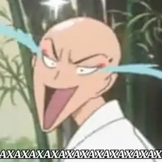 🤣 AXAXAXAXAXAXAXAXAXAXAXAX anime, cartoon, funny, meme, expression telegram sticker