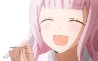 😈 Chika Fujiwara Kaguya-sama: Love Is War Anime, Chika Fujiwara, Kaguya-sama: Love is War, Fofo, Sorriso telegram sticker