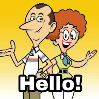 🙋‍♀ Hello! мультфильм, привет, приветствие, персонажи telegram sticker