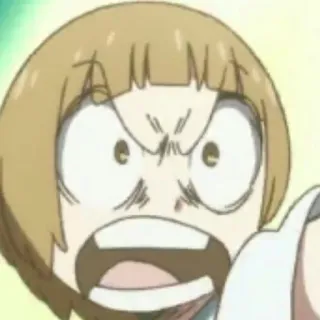😤 Anime, Bravo, Gritando, Desenho animado, Engraçado, Expressão telegram sticker