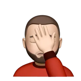 🤦‍♂️ Facepalm, Emoji, Decepção, Frustração, Vergonha, Arrependimento, Meme, Expressão, Humor whatsapp sticker