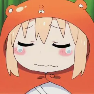 🧇 Anime, Cartoni animati, Carino, Triste, Piangere, Kawaii telegram sticker