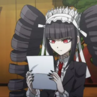 🃏 Celestia Ludenberg Danganronpa Anime, Gótico, Danganronpa, Celestia Ludenberg, Personagem telegram sticker