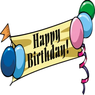 🎈 Happy Birthday! aniversário, celebração, balões, feliz telegram sticker