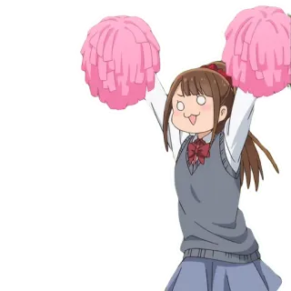 🤩 Anime, Cheerleader, Pompon, Uniforme scolastica telegram sticker