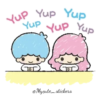 Little Twin Stars HD @Mycute_stickers telegram stickers