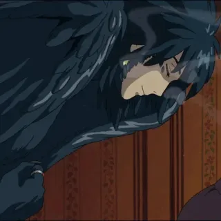 ⚜ Howl Howl's Moving Castle Anime, Monstruo, El castillo ambulante, Studio Ghibli, Magia, Fantasía telegram sticker