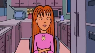 🌟 Quinn Morgendorffer Daria cartoon, teenager, tv show, red hair, character, animated telegram sticker