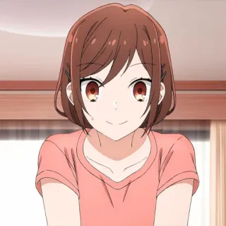 🍥 anime, mulher, menina, desenho animado, sorrindo, personagem telegram sticker