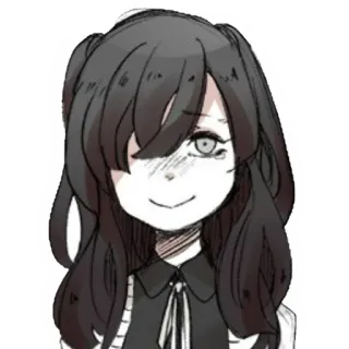😊 Anime, Manga, Chica, Dibujo animado, Personaje, Ilustración telegram sticker