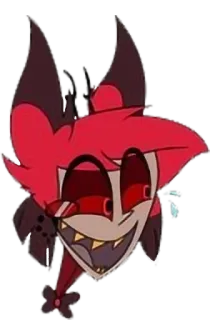 😂 Alastor Hazbin Hotel alastor, hazbin hotel, iblis, kartun, radio telegram sticker