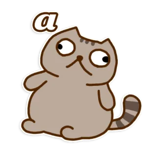 😏 a кот, мультфильм, животное, наклейка, смешной, милый telegram sticker