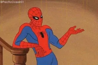 😒 Spider-Man spider-man, dessin animé, marvel, super-héros, bande dessinée, spiderman whatsapp sticker