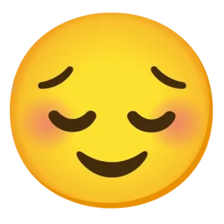 😊 อีโมจิ, มีความสุข, เขินอาย, ยิ้ม, ความรักใคร่ whatsapp sticker