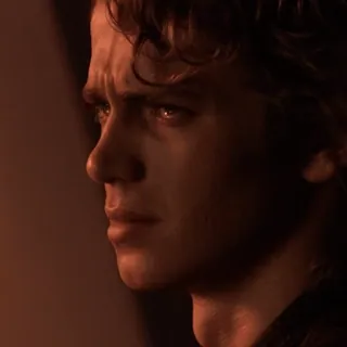 💫 Anakin Skywalker Star Wars Anakin Skywalker, Star Wars, face, person, sad, movie, character telegram sticker