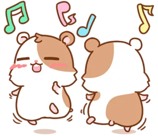 Hamster's small routine. @bistic telegram stickers