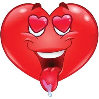 ❤ coeur, amour, emoji, affection, romantique, heureux telegram sticker