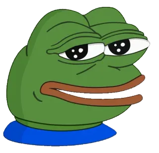 😄 Pepe the Frog Pepe, Grenouille, Mème, Culture web telegram sticker
