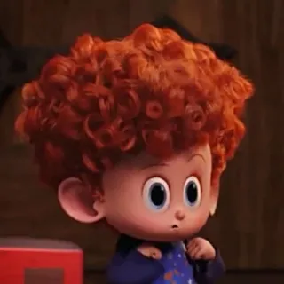 😶 Dennis Loughran Hotel Transylvania desenho animado, animado, personagem, Hotel Transilvânia, Dennis Loughran, filme, criança telegram sticker