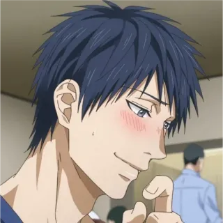 ☺ Anime, Personagem, Masculino, Sorriso telegram sticker