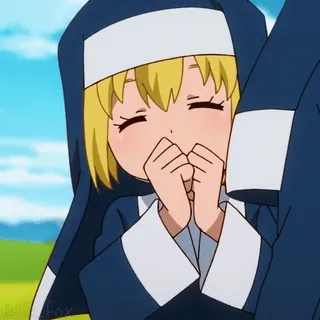 😂 Anime, Chica, Personaje, Sonriendo, Lindo, Dibujos animados telegram sticker