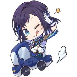 😉 Аниме, Манга, Милый, Каваий, Персонаж, Чиби telegram sticker
