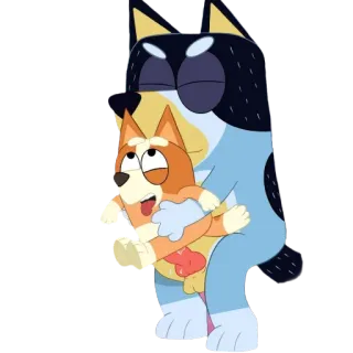 📖 Bandit Heeler and Bingo Heeler Bluey whatsapp sticker