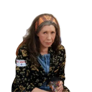 😒 VISITOR osoba, kobieta, gość, naklejka telegram sticker