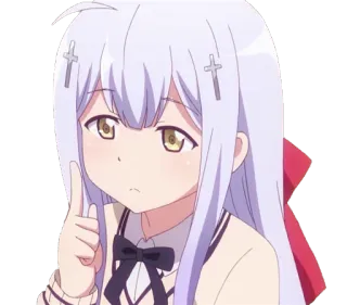☝ Anime, Cartone animato, Ragazza, Carina, Adesivo telegram sticker