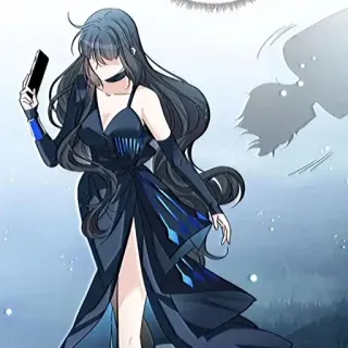 👍 여자, 드레스, 만화, 우아한, 미, 애니메이션, 만화, 패션 telegram sticker