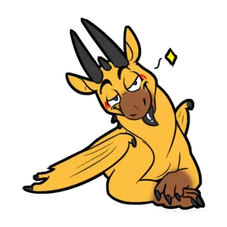 😘 griffin, makhluk fantasi, hewan hibrida, makhluk mitos, makhluk bersayap, kartun telegram sticker