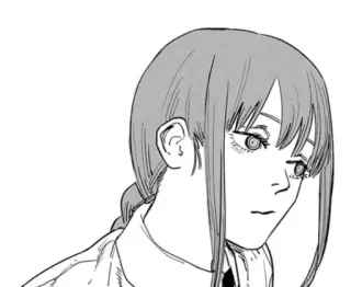 😕 Makima Chainsaw Man Makima, anime, Chainsaw Man, manga telegram sticker
