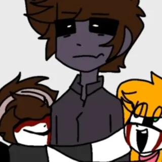 👨‍👧‍👦 cartoon, blood, sad, horror telegram sticker