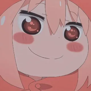 ✨ anime, cute, pink, smug, cartoon telegram sticker