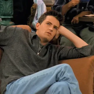 🤔 Chandler Bing Friends chandler, friends, serie tv, anni 90, sitcom telegram sticker
