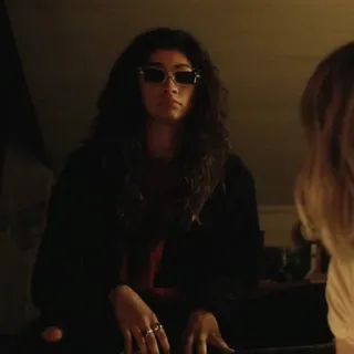 💉 Rue Bennett Euphoria Euphoria, Rue Bennett, Zendaya, Drama, HBO telegram sticker